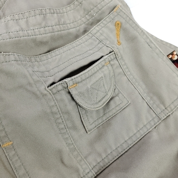 Mickey Unltd Girls Tan Multi Pocket Overall Sz XL - Picture 6 of 11